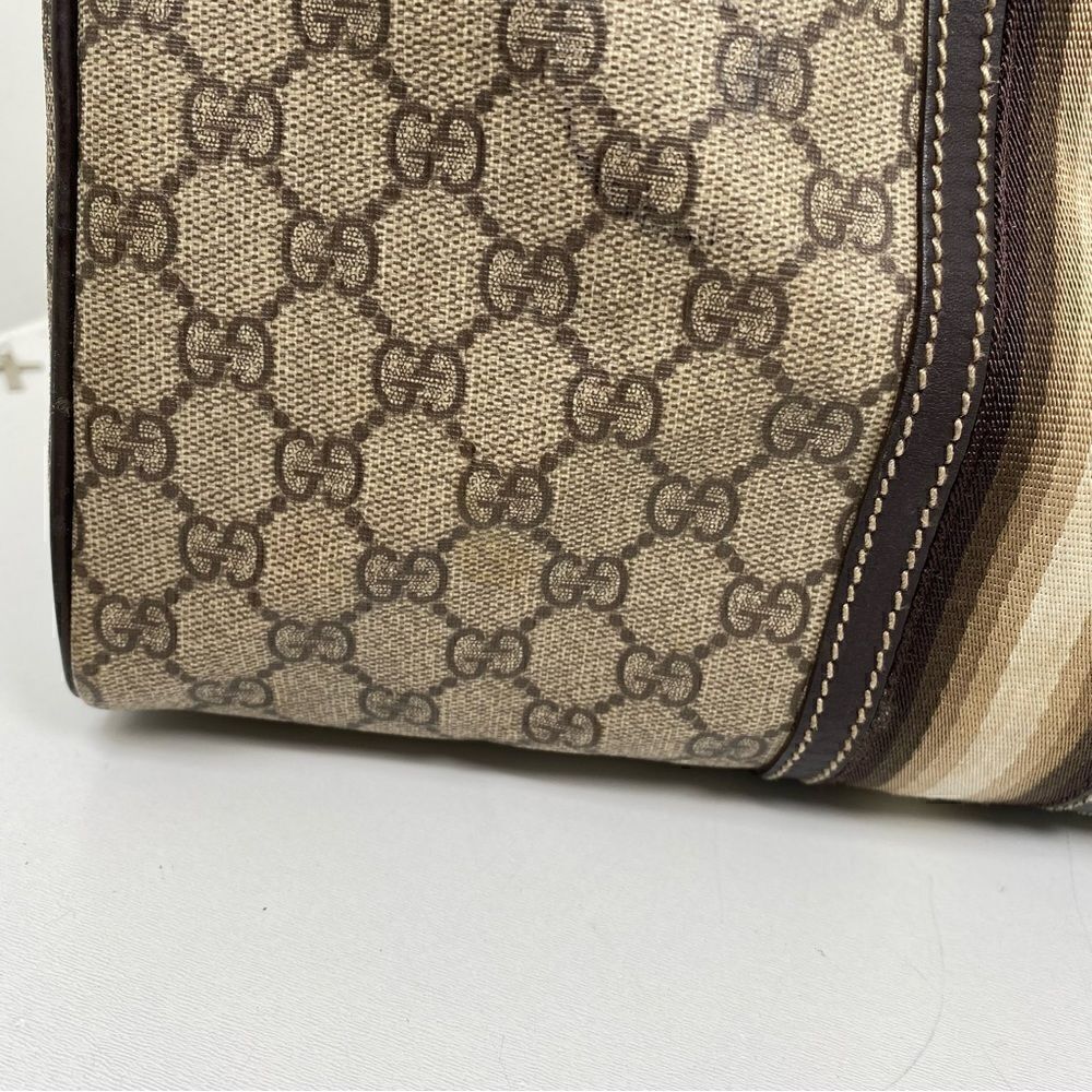 Gucci Web Joy Boston Bag GG Coated Canvas Medium - Picture 12 of 16